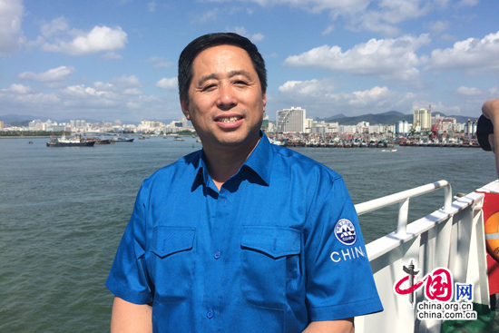 ，“大洋一號”船船長曹業政接受中國網記者專訪